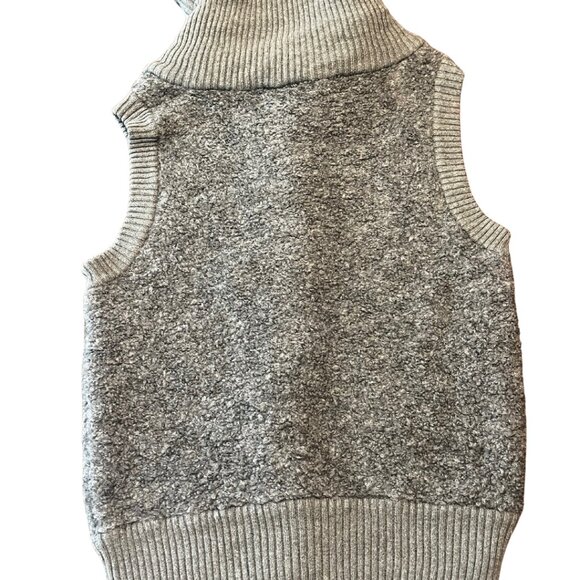 GAP Alpaca Wool Snap Front Wide Collar Sleveless Vest Size Small - Picture 3 of 8